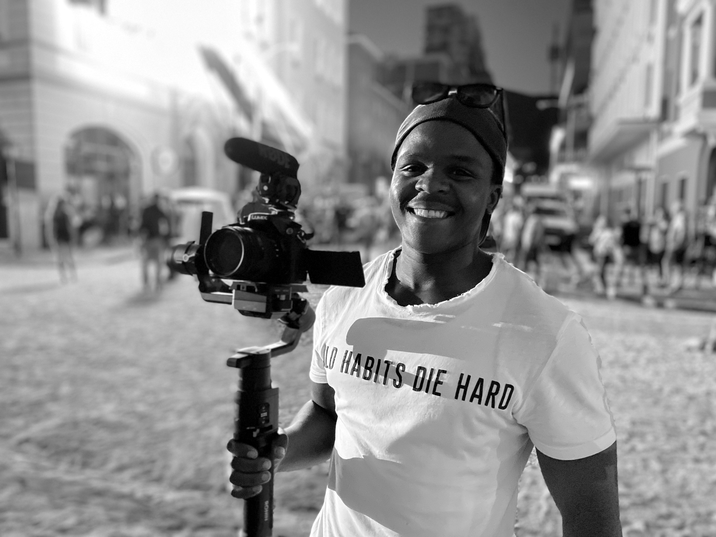 BTS Ninjas camera operator at night
