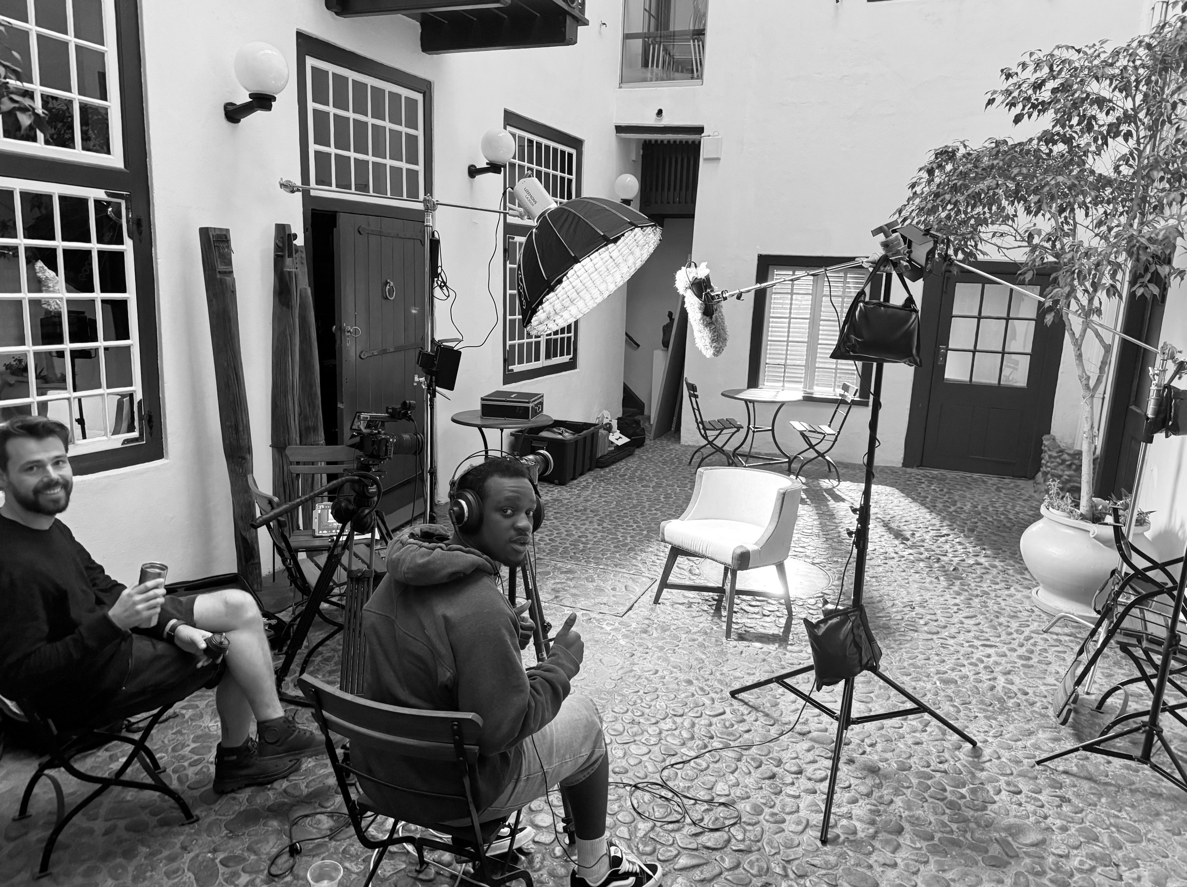 BTS Ninjas EPK set at night