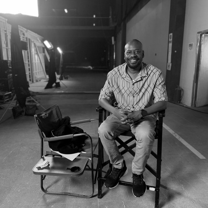 Crew member on set