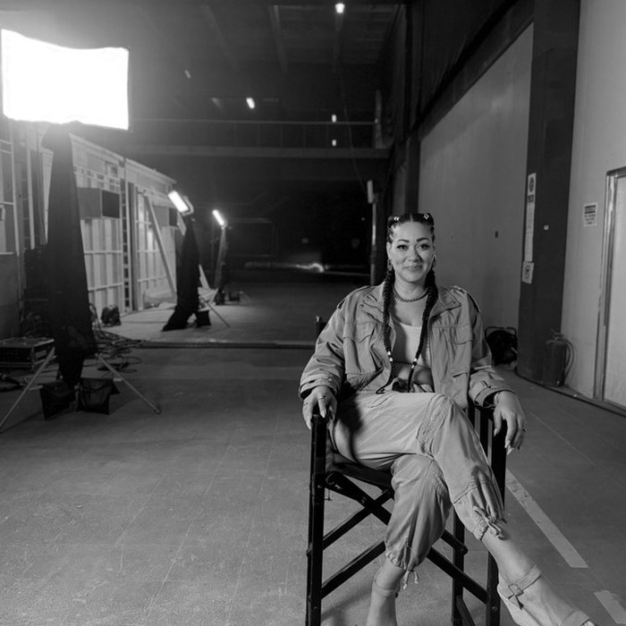 Crew member on set